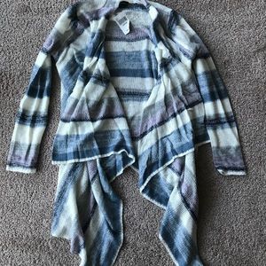 Stripes open front cardigan
